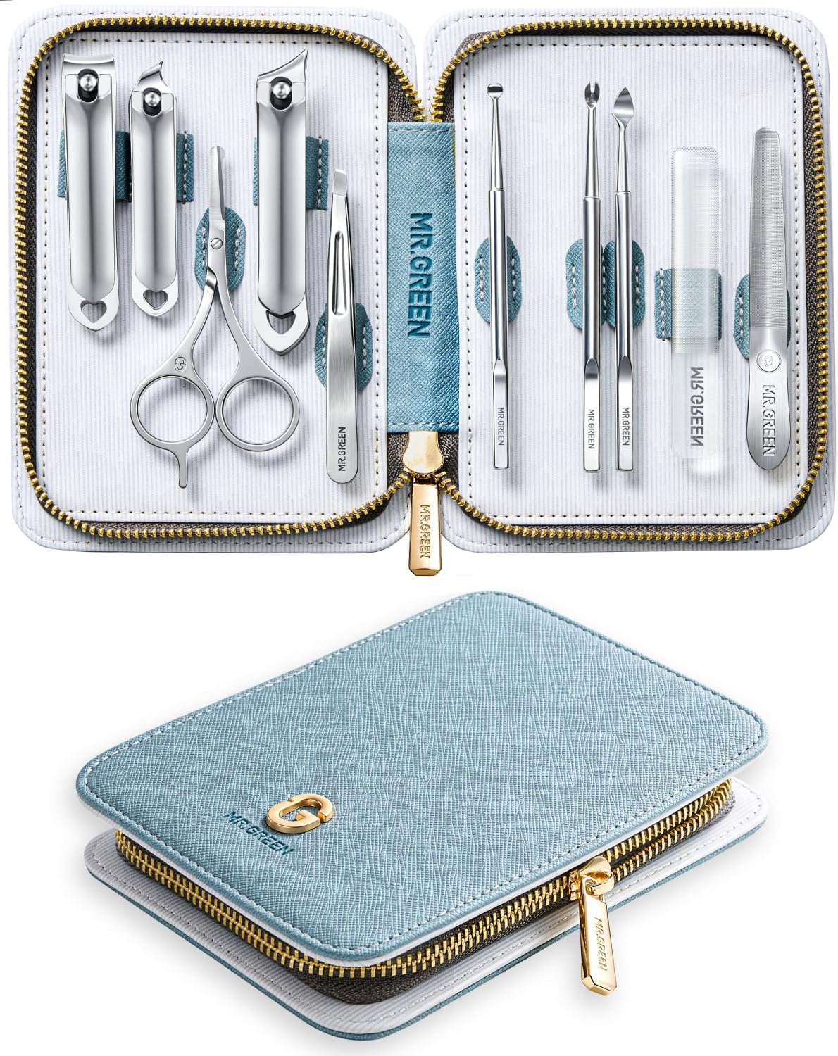 MR.GREEN 10-in-1 Manicure Kit, Professional Full Function Nail Clipper Set