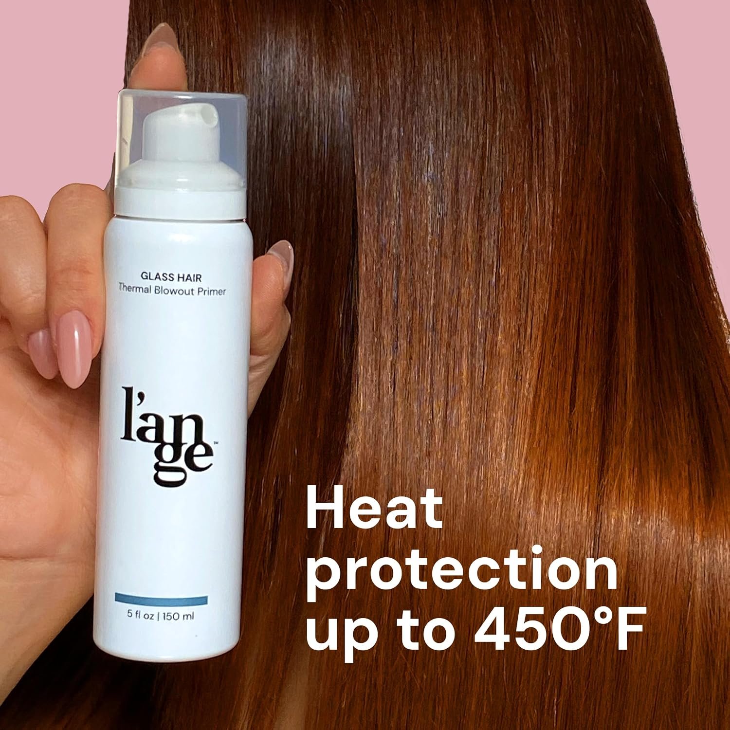 L'ANGE HAIR Glass Hair Heat Protectant Spray | Anti-Frizz Blow Dry Mist | Long Lasting Hold & Shine | Humidity Protection | Thermal Heat Protection Spray | Lightweight Blow Out Primer, 5 fl oz Bottle - Image 6