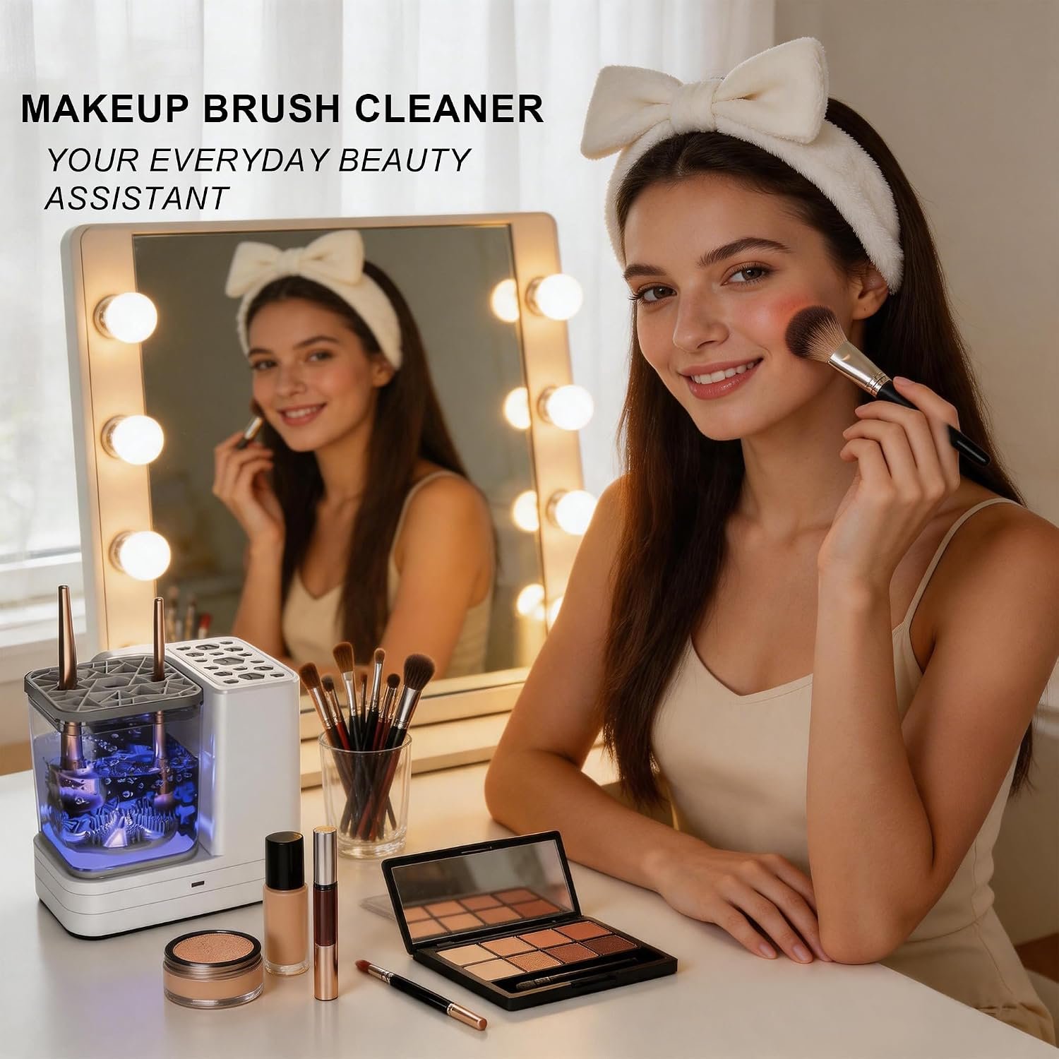 5-in-1 Electric Makeup Brush Cleaner & Dryer Machine for All Size Brushes - Image 7