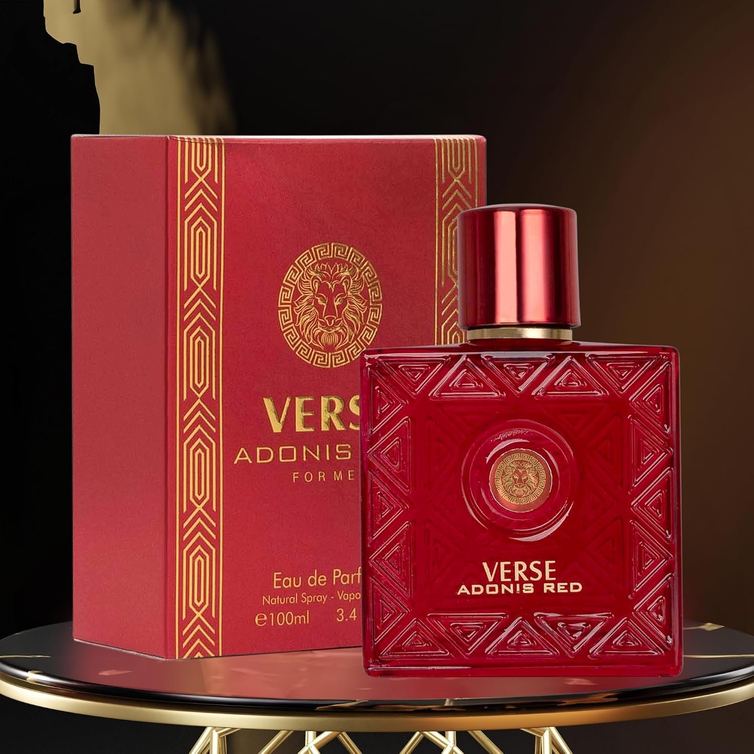 Verse Adonis Red for Men - 100ml Eau De Parfum Spray - Fruity Warm & Floral Fragrance Smell Fresh All Day Long Lasting Includes NovoGlow Carrying Pouch Gift for All Occasions - Image 6