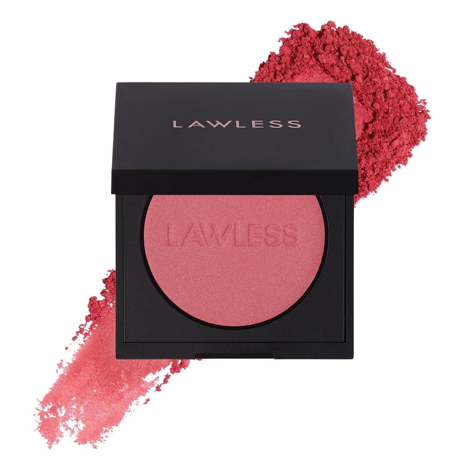 LAWLESS Women's Make Me Blush Talc Free Velvet Blush, Dessert Rose, 0.18 Ounce