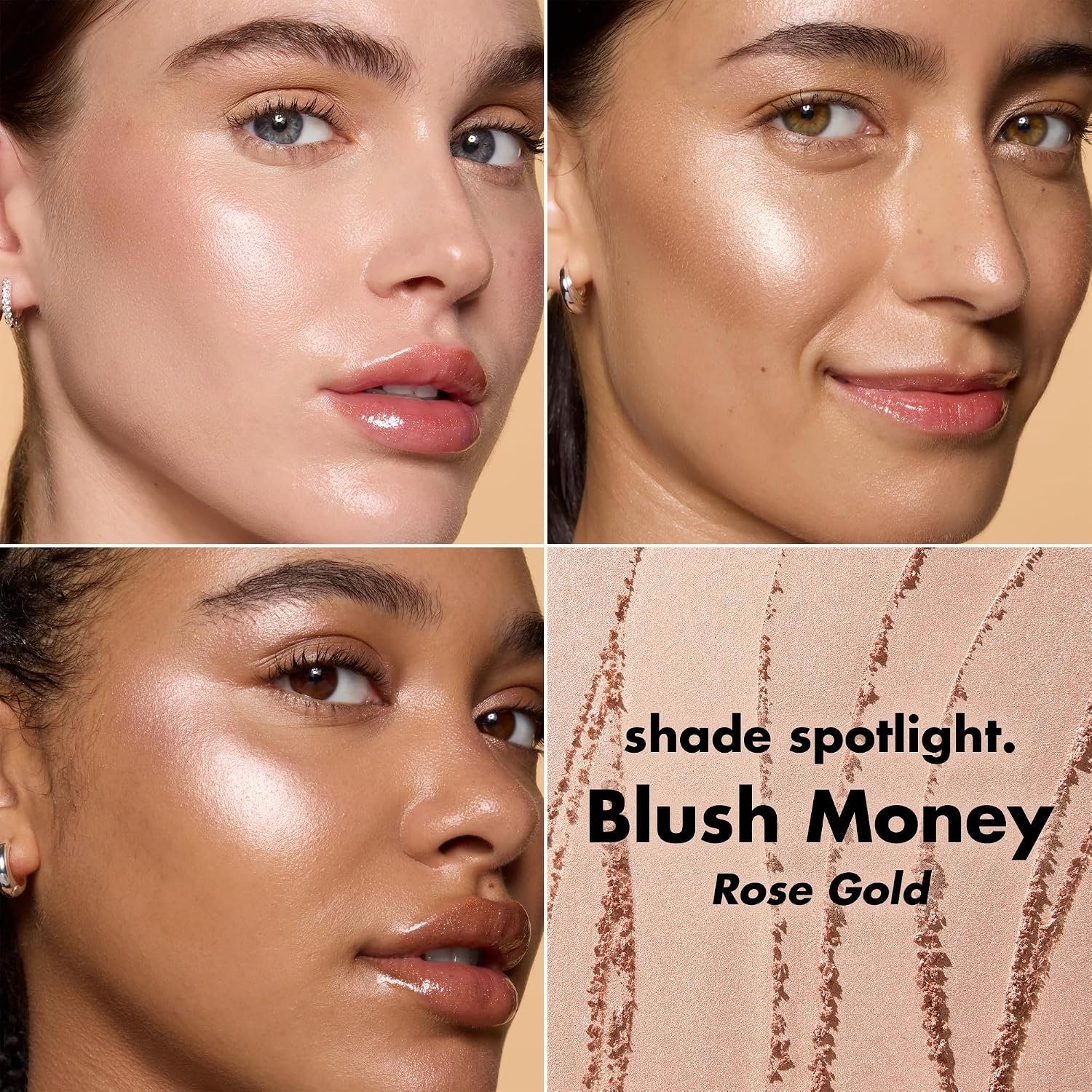 e.l.f. Halo Glow Silky Powder Highlighter, Long-Lasting Luminous Face Finish, Cake-Resistant With Micro-Shimmer, Vegan & Cruelty-Free, Blush Money - Image 2