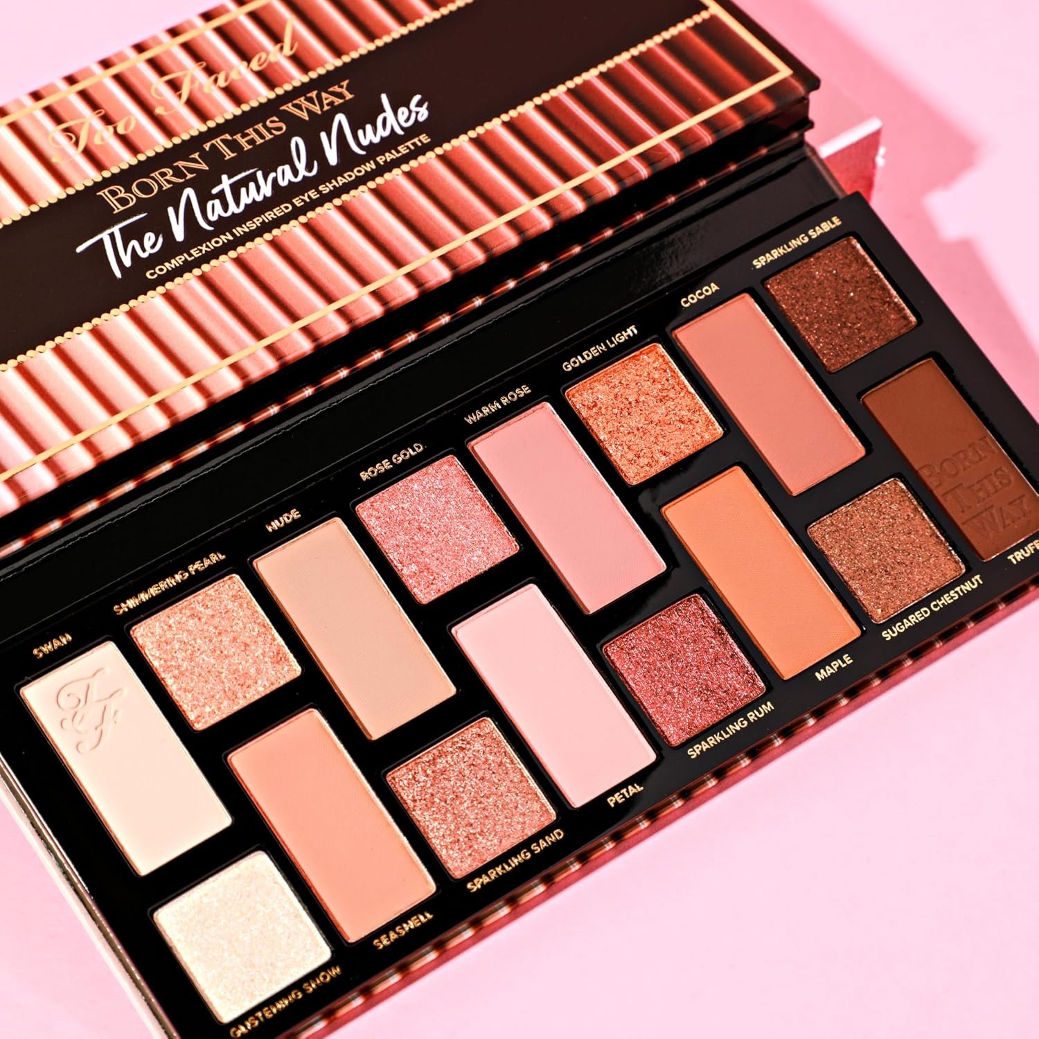 Too Faced Born This Way The Natural Nudes Eye Shadow Palette | High Pigment + Shimmer, 0.42 Ounce - Image 4