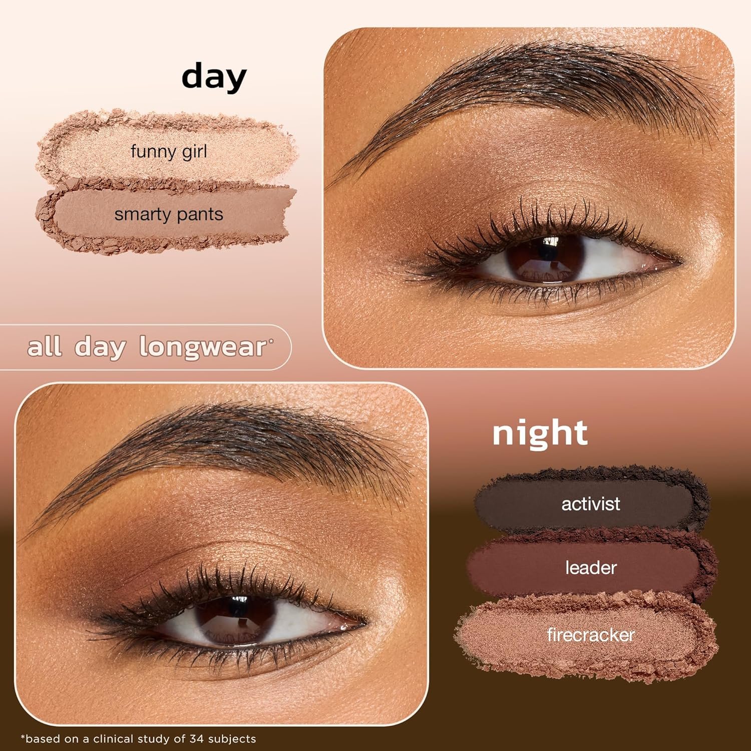 tarte tartelette in bloom Amazonian clay palette – Full-Size Eyeshadow Palette with Neutral Matte & Shimmer Finish, Longwear Buildable Makeup, Vegan & Cruelty-Free - Image 4
