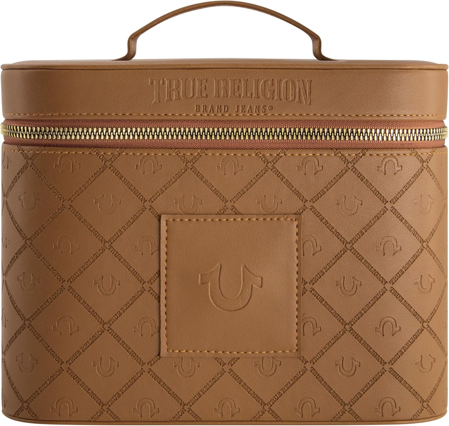 True Religion Women's Makeup Bag, Brown