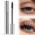Growth Serum Mascara for Volume and Length (Black) | Waterproof Fiber Mascara for Older Women 60 Plus, 3D Curling Eyelash Long-lasting, Washable, Smudge Proof & No Flaking