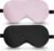 BeeVines 100% Mulberry Silk Sleep Mask, Light Blocking Eye Masks (2 Packs) | Natural Pure Silk Eye Shade, Real Silk Eye Cover for Sleeping, with Adjustable Strap, Reduces Puffy Eyes, Traveling Gifts