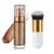 Body Shimmer Oil, Glistening Bronze Natural Glow Luminizer, Brush Include | Long Lasting Moisturizing Liquid Illuminator Highlighter Makeup for a Sun-Kissed Glow, 1oz, Medium