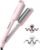 Curling Iron Hair Crimper Waver, TYMO ROVY Beach Waves Hair Curler | Ionic Curling Wand, 3 Barrel Crimper Hair Tool for Women, Dual Voltage, Anti-Scald, Easy to Use, Pink, 1 Inch