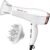 Conair Double Ceramic Hair Dryer with Diffuser & Concentrator, 1875W | Ionic blow dryer with concentrator and diffuser hair dryer attachments made to smooth frizz and enhance curl definition