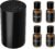 Airversa AN8 Waterless Essential Oil Diffuser Starter Kit, Black | 4 x 10mL Hotel Scent Fragrance Oi, Up to 600 sq ft, Battery Operated, Portable for Home Car Office, AN8Kit-4×10-01