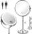 1X/30X 8″ Magnifying Makeup Mirror with Lights Height Adjustable for Desk