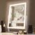 HIEEY Lighted Makeup Mirror, 17.3″ x 13″ Hollywood Vanity Mirror with Lights, Three Color Lighting Modes, and 5X Magnification Mirror, Smart Touch Control, 360°Rotation (White,Gift Box)