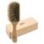 TEK | Rectangular Wooden Hair Brush Big with Long Rounded Teeth in Natural Ash Wood, Ideal for Detangling, Styling and Daily Care of Long and Thick Hair | 22x6cm | Handmade in Italy