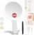 MIYADIVA 30X Magnifying Makeup Mirror with Light, Double-Sided 1X/30X Travel Makeup Mirror, 56 LED Lights, 3 Color Modes, Dimmable, USB-C Rechargeable, Portable Foldable Vanity Mirror for Women