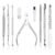 Professional Cuticle Nippers Kit, Cuticle Trimmer with Cuticle Pusher & Other Durable Nail Care Manicure Kit for Women, Premium Stainless Steel & Ergonomic Design, Travel & Gift