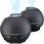 THIMONES 2 Pack Essential Oil Diffuser for Home – 200ml Ultrasonic Aromatherapy Diffuser with 4 Timers & 7 Colors Night Lights, 20dB Quiet Working for 10 Hours (Black+Black)
