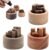 3 Pieces Wood Diffuser for Essential Oils, Aromatherapy Diffuser Black Walnut Wood for Home Office Bedroom Car