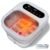 ALLJOY Foldable Foot Soaking Tub with Heat,Smart Touch Screen Foot Bath Spa | Pedicure Bath with Pumice Stone, Bubbles & 6 Rollers, Fits Men Size 12, Safe Fast Heating Basin, Gift for Teachers & Nurses