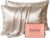 LYSHIN Silk Pillow Cases 2 Pack Queen Size with Zipper, Champagne | 19 Momme Mulberry Silk Pillowcase for Skin and Hair, Anti-Acne, Hypoallergenic, Cooling, Beauty Sleep, Gifts for Women