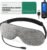 Heated Eye Mask, Warm Eye Compress for Dry Eyes, Moist Heat Therapy for Blepharitis, Dark Circle, Chalazion, 4 Heating Levels, Gifts for Men Women, Travel(Grey)