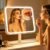 FUNTOUCH 4500mAh Large Lighted Vanity Makeup Mirror with 30X Magnifier
