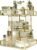 360 Rotating Makeup Organizer, Luxury Clear Glass Vanity Organizer with Mirrored Top, Sleek Clean Edge Design, Large Capacity Cosmetic Storage Caddy for Skincare Perfume Makeup, for Dresser Bathroom