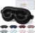 ZIMASILK Adjustable 22 Momme 100% Pure Mulberry Silk Sleep Mask | 3D Contoured Cup Eye Mask, Soft Breathable Blindfold for Women Men, Perfect Blocks Light for Sleeping (Black)