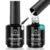 Beetles 2 Pcs 15ml No Wipe Gel Top Coat and Base Coat Set | Long Lasting Soak Off LED Nail Lamp Gel Base Top Coat Stay Lock Shine Duo Finish Nail Art Design Manicure Gifts for Women