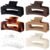 Sisiaipu Hair Clip, 3.5 Inch Medium Hair Claw Clips 6 Pack for Women and Girls – Amber Hair Accessories