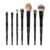 BK BEAUTY Nikki La Rose Pro Artist Makeup Brush Set, 7 Brushes | 7-piece face, eye and lip set for liner, smudging and blending. Synthetic fiber bristles, aluminum handles.