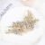 Catery Flower Crystal Bride Wedding Hair Comb Hair Accessories with Pearl Bridal Side Combs Headpiece for Women (Gold)