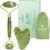 PLANTIFIQUE Jade Gua Sha Facial Tool & Face Roller Set – Giftable Box | Face Roller & Guasha Tool for Lymphatic Drainage, Face Sculpting & Jawline Shaper – Reduce Puffiness & Relieve Tension