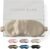 SUNDAYSILKS™ Exclusive Mulberry Silk Sleep Mask | Soft Eye Covers, Blackout Sleeping Mask for Women & Men | Silk Eye Mask for Sleep, Travel, and Relaxation | Antifaz para Dormir [Nude Champagne]