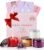 6-pc Scented Candle Gift Set for Women, Aromatherapy Inspired Adelegourdain | Incl. 4 Soy Wax Candles and 2 Fragrance Packets – Gift Ready Box – Scents incl. Bergamot, Maldivian Breeze, Jasmine, Berries