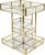 360° Rotating Glass Makeup Organizer, 3-Tier Cosmetic Holder | Antique Lace Design, Vanity Storage Tray, Large Capacity, For Perfume, Skincare Bottles, Lipsticks & Brushes