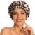 Edoneery Shower Caps for Women Reusable Waterproof, Shower Hair Cap | Washable Bonnet, Wide Elastic Band, Large Fit, Holds Long Hair, Braids Friendly, Bath Accessories, Spa, Travel