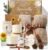 11pcs Spa Gift Baskets for Women, Sunflower Self Care Set, Brown