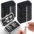 24 Set Bulk Manicure Kit Nail Set Stainless Steel Pedicure Professional Nail Care Kit with Stainless Steel Tools Portable Grooming with Travel Case, Gift for Men Women (Black,8 in 1)