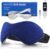 Ezona Heated Eye Mask, Warm Eye Compress Mask for Dry Eyes | USB Electric Eye Heating Pad, with Temperature & Timer Control, Dry Eye Mask for Blepharitis, Sinus Migraine (Indigo)