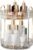 YCIA&DONE 360 Rotating Makeup Organizer and Storage for Vanity Bathroom Countertop, High Capacity Cosmetic Skincare Perfume Organizers for Dresser Lazy Susan (Clear White,2 Tiers)