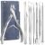 7-Piece Ingrown Toenail Treatment Set, Professional Stainless Steel Ingrown Toenail Removal Kit, Toenail Clippers for Thick Toenails, Pedicure Tools for Feet, Nail Clippers for Thick and Ingrown Nails