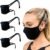 Cloth Face Masks For Adults – Washable, Breathable, Reusable Black Mask – Ear Saver Mask
