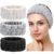 Chuangdi 3 Pcs Facial Makeup Headband,Black, White, Light Grey | Spa Wash Headband for Women, Adjustable Hair Band, Soft Towel Head Band, for Face Washing, Mask Use, Shower Gift