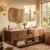 Bathroom Mirrors for Over Sink-Horizontal or Vertical Hanging 47.2″x21.6″ Gold Asymmetrical Wavy Aluminum Frame Decorative Full Body Mirror for Living Room,Bedroom,Cloakroom,Entryway