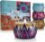 Scented Candles Gift Set for Women, 4 Pack Soy Wax Candles for Home Scented | Aromatherapy Candle Set with Classic Bohemian Tins, Stress Relief Meditation Candle, Birthday Gifts for Mom, Thank You Gifts