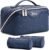 BOYATU Travel Makeup Bags for Women: Vintage Roman Column Texture | Each Journey, Quiet Luxury Serenity – 3 Pcs Set Large Capacity Cosmetic Bag Organizer Toiletry Purse 50% Extra Storage