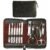 FAMILIFE Stainless Steel Manicure Set 11-in-1 Professional Nail Clipper Kit | Portable Leather Travel Case, Pedicure & Grooming Tools for Fingernails & Toenails, Luxury Gifts Set for Men & Women, Green